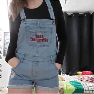 Hot Topic Friday the 13th denim shortalls
